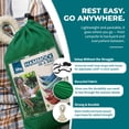 thumbnail image 5 of Bliss Hammocks 60"W Double Hammock with Rope Loops & Tree Straps, 265 lb, Green, 5 of 10