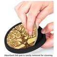 thumbnail image 3 of Silicone Non-Slip Drink Coasters with Removable Printed Absorbent Felt Pad - Set of 4 - Klimt: Tree of Life, 3 of 3