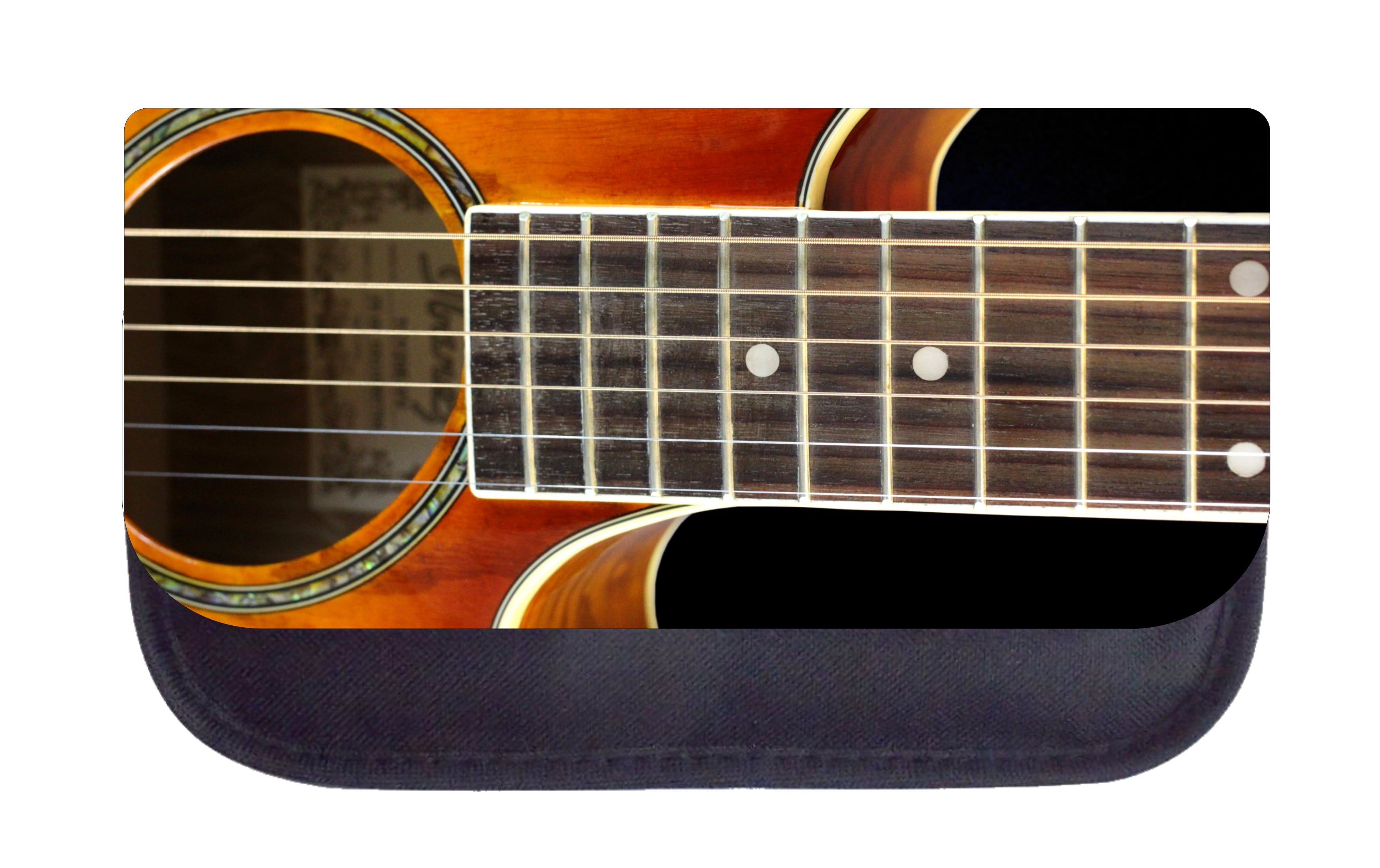 Pencil Holder Music Guitar Strings Pencil Pouch 2 Pocket Pencil Case