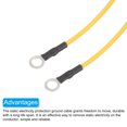 thumbnail image 3 of Unique Bargains ESD Grounding Cable Cord 20cm/7.87 Inch Yellow,Green,5 Pcs, 3 of 6