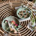 thumbnail image 5 of Green Iron Tray Bird Decorative Tray, 5 of 9