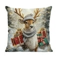 thumbnail image 2 of LmnLft Christmas Pillow Set, 45x45cm Sofa Cushion Set For Holiday Decor, Excluding Pillow Core, Decorative Throw Pillows With Festive Motifs For Living Room And Bedroom, 2 of 6