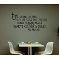 thumbnail image 2 of Time Around the Table Quote for the Dining Room Kitchen Décor Stickers, 37 x 20 , Black, 2 of 4