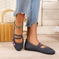 thumbnail image 5 of ibiyuan Orthopedic Sneakers for Women Knit Upper Embroidery Walking Shoes Women Arch Support on Women Sneakers Comfortable Hands-Free Platform Mary Janes Sock Shoe, 5 of 7