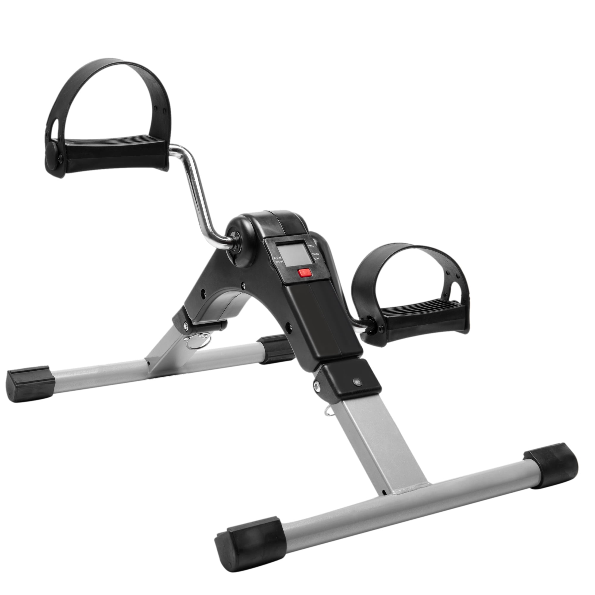 Folding Pedal Exerciser, Mini Cycle Exercise Bike Leg Arm Trainer for
