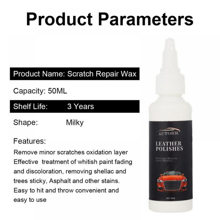 Scratch and Swirl Remover - Ultimate Car Scratch Remover - Polish & Paint Restorer - Easily Repair Paint Scratches, Scratches, Water Spots,2 Packs