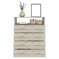 thumbnail image 6 of Newboti Furniture Four Drawer Dresser Wuju, Bedroom, Light Gray / White 41119, 6 of 7