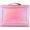 pink, variant on Small Wallet for Women Mini Laser Card Holder Case Iridescent Holographic Purse with Coin Pocket for Ladies