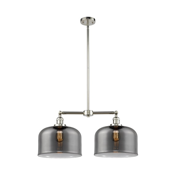 Innovations 2-LT LED X-Large Bell 22" Chandelier - Polished Nickel - 209-PN-G73-L-LED