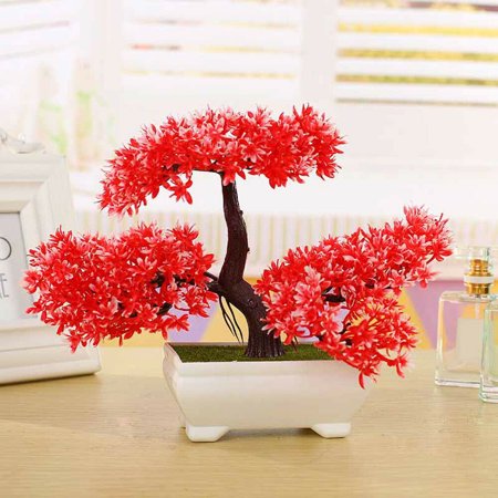 Jardiniere En Plastique Artificiel Arbre Bonsai Plante Maison Jardin Decoration De Bureau Walmart Canada