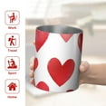thumbnail image 5 of 12oz Coffee Tumblers Valentine's Day Heart Pattern Stainless Steel Vacuum Insulated Travel Tumbler Coffee Cups Mug with Lid and Straw with Cleaning Brush for Cold & Hot Drinks, 5 of 5