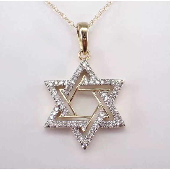 Beautiful 1.50Ct Round Cut Diamond Charm Star Shap Pendant 14k Yellow Gold Plated