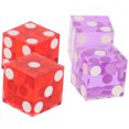 thumbnail image 1 of Miangastore 4 Pcs Precision Acrylic Dices Practical Right Angle Dice Entertainment Dies Random Color, 1 of 9