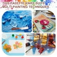 thumbnail image 6 of Pack of 1 Palette Knife No.18, 9.4" Long with Stainless Steel Flexible Spatula Pallet Knife and Wood Handle for Scraping, Mixing, Oil Acrylic Painting Canvas, 6 of 6