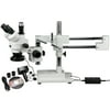 AmScope 3.5X-90X Circuit Zoom Stereo Microscope + 144 LED Light + 10MP Digital Camera New