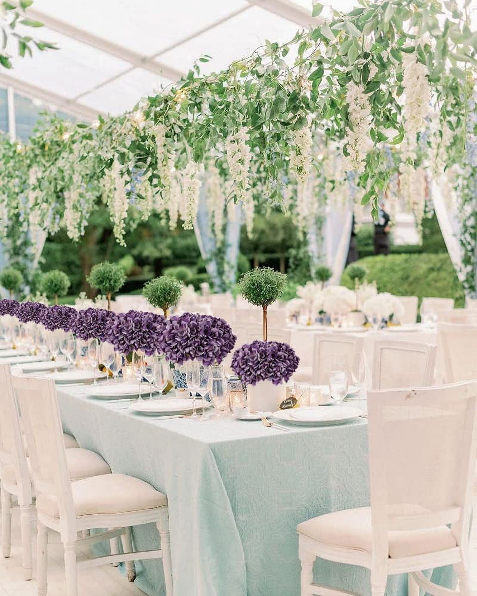 Vintage Purple Hydrangea Large Silk Flowers 10pcs Purple Hydrangea Artificial Flowers Purple Fake Flowers for Vintage Wedding Decoration Silk Flower Baby Shower Centerpieces (Vintage Purple) A