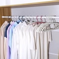 thumbnail image 5 of Non Slip Clothes Hangers, Heavy Duty Plastic Hangers, Space Saving Garment Hangers for Drying Wet Clothes, No Shoulder Bumps, 10 Pack, 5 of 5