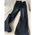 thumbnail image 3 of Pantalones vaqueros de cintura alta para mujer, Pantalones acampanados Y2k, Vintage, rectos, de pierna ancha, Chic, negro y gris americano, 3 of 5