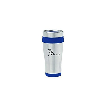 

Blue 16oz Insulated Stainless Steel Travel Mug Z715 Princess with Crown MIP