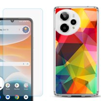 Phone Case for Cricket Icon Pro 2026, with Screen Protector, by OneToughShield - Polygon