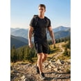 thumbnail image 2 of Men's 2-Piece Athletic Shirt/Shorts Set, Pockets, Quick Dry Breathable Gym Activewear, Running Training Fitness Basketball Football Outdoor Sports, 2 of 15