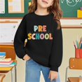 thumbnail image 2 of RMGVDSD Girls First Day Of School Sweatshirt Kids Letter Print Pullover Crewneck Sweatshirts Back To School Casual Long Sleeve Tops Cute Sweatshirt 4-5 Years, 2 of 7