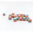 thumbnail image 2 of 200 Pieces 8mm Resin Stripe Beads Round Plastic Beads for Jewelry Making Bracelets Necklaces Making, Translucent Rainbow, 2 of 2