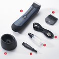 thumbnail image 5 of Electric Hair Trimmer, Ball Trimmer compatible Men, Waterproof Ball Trimmer compatible Pubic/Body/Groin Grooming with LED Light, Charging Base_Perfect Gift, 5 of 5