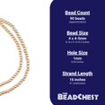 thumbnail image 4 of The Bead Chest Natural 5mm Wooden Beads in Gold for Jewelry Making – Round Loose Wood Spacer Beads I Approximately 90 Beads, 4 of 4