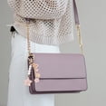 thumbnail image 2 of Unique Bargains 1 Pc Handbag Charm Keychain Flower Bag Accessories Gold Tone Pink, 2 of 6