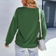 thumbnail image 3 of Camisa de jersey con cuello redondo y manga larga con hombros caídos para mujer para otoño e invierno, 3 of 8