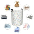 thumbnail image 6 of LNWH Laundry Basket, Small Colored Squares Pattern Foldable Laundry Hamper With Handles Waterproof, Medium Size, 6 of 8