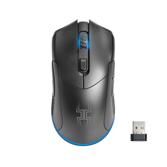 Refurbished Blackweb BWA22HO001C Souris de Jeu Sans Fil 2.4GHz Ambidextre Réglable 7200 DPI RGB