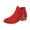 Red, variant on Wensltd Women's Boots Low Heel Casual Comfortable Short Boots Side Zipper Fall Shoes