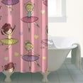 thumbnail image 4 of Ballet Princess Pattern Shower Curtain 36"x72" ,Bathroom Decorative Shower Curtains Set with 12 Hooks,Modern Waterproof Washable Shower Curtain, 4 of 6