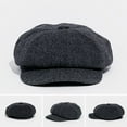 thumbnail image 3 of Beret Hat Adjustable Sun Protection Retro Style Breathable Non-Fading Decorative Polyester Men Newsboy Cap Beret Hat Decor for Camping, 3 of 10