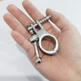 thumbnail image 3 of ABCISI Heavy Duty 316 Stainless Steel Pair of 7/8"(22mm) I.D.Bimini Top Hinge Rail Mount with Boat Pin & Cam Clamp Quick Release for 22MM Poles &Tube/Pipe, 3 of 7