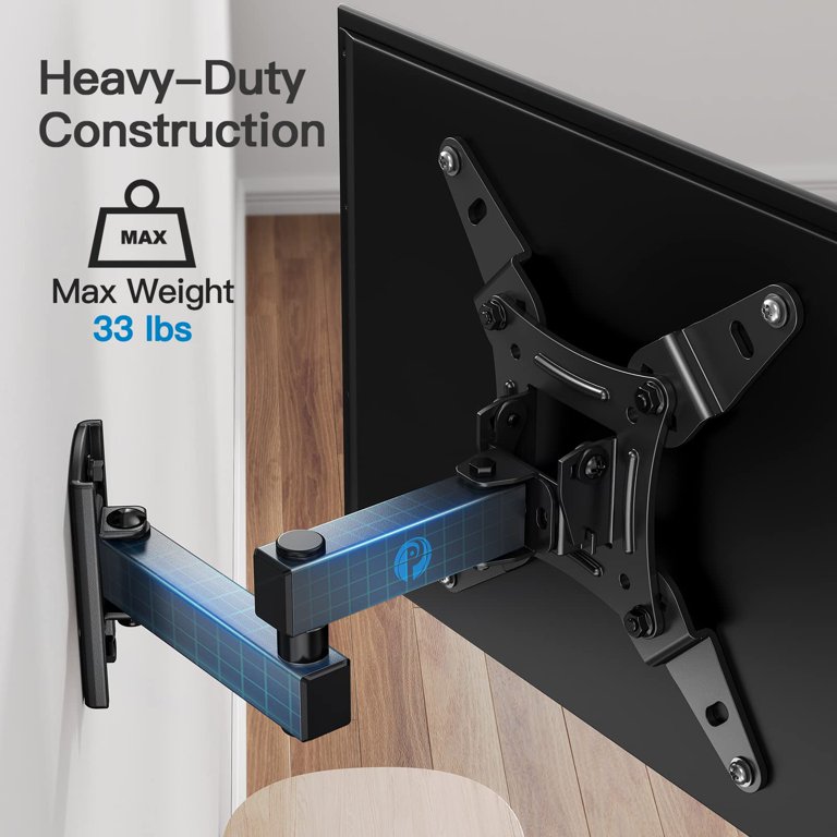 Full Motion TV Wall Mount For Most 13-42 inch TVs - Max VESA 200x200 (PISF1)