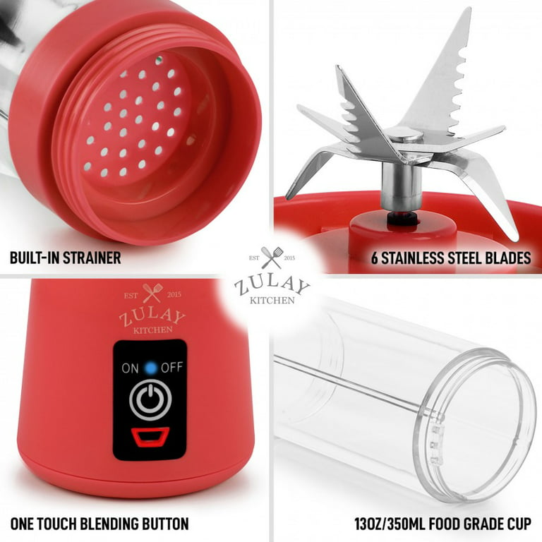 Zulay Kitchen Immersion Blender Handheld - Red - 616 requests