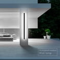 thumbnail image 4 of Lámparas de iluminación de pared LED modernas de tira larga para exteriores, elegante negro esmerilado Los 80cm jinwen Aplique impermeable, 4 of 8