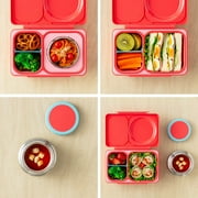 OmieBox UP is an Insulated Bento Lunch Box with a 12oz Thermos - Cherry Pink by OmieLife