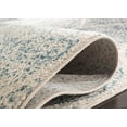thumbnail image 5 of SAFAVIEH Madison Leighton Geometric Area Rug, Cream/Turquoise, 6'7" x 6'7" Square, 5 of 10