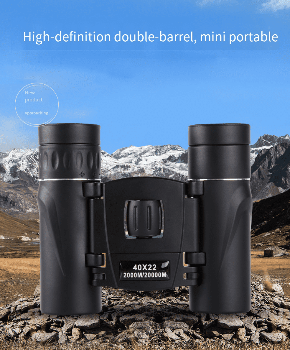 40X22 Zoom Telescope Professional BAK4 HD Powerful Binoculars Long Range Portable Monocular for Outdoor Camping Hiking Tourism
