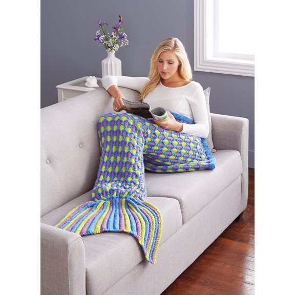 Mary Maxim Mermaid Tail Throw