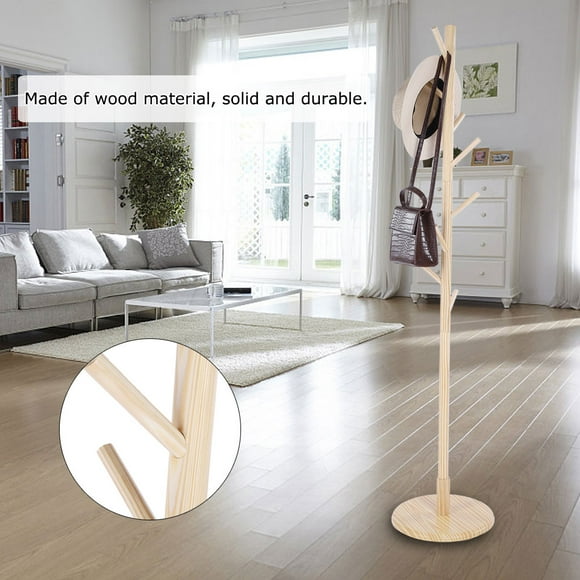 Wood Cloth Rack,Assembled Wooden Coat Hat Cloth Rack Cloth Rack Stand Exceptional Reliability
