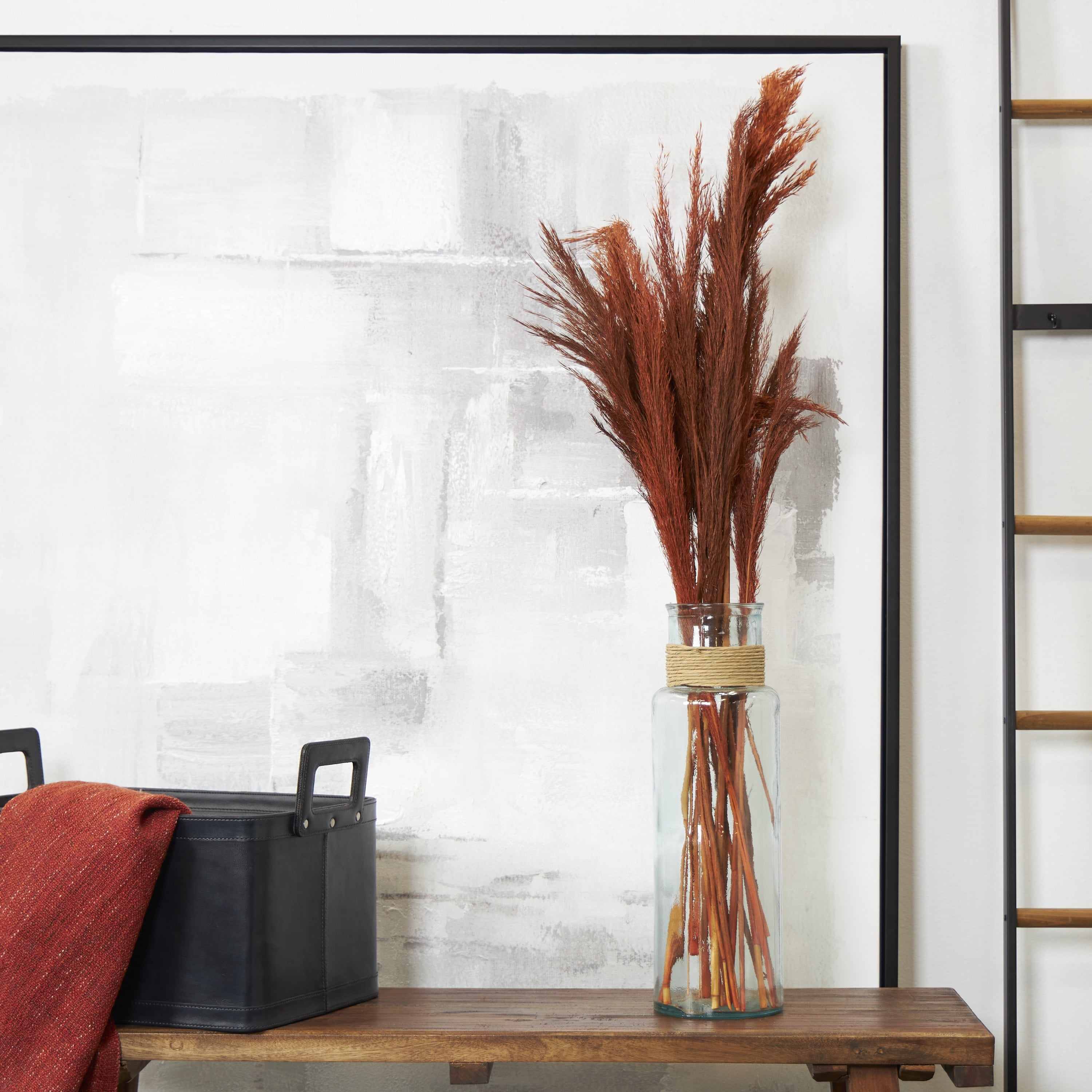 35" Tall Dried Plant Natural Foliage Pampas Grass Bouquet, by DecMode