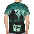 thumbnail image 3 of Men Women Walking Dead Shirts Short Sleeve Cosplay Adults Anime T-Shirts Crew Neck 3d Printed Tee Tops, 3 of 8