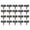 Black, variant on Imitation Stone Garden Fence, 20pcs Plastic Garden Retaining Fence, PP Resin Yard Decor for Outdoor Landscaping, Gray