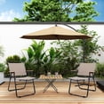 thumbnail image 6 of Andeworld Patio Folding Chairs,Outdoor Portable Dining Chairs for Lawn Garden and Porch(Khaki), 6 of 7