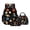 Black Planet Star, variant on Xoenoiee Colorful Dinosaur Skull Bone Print Backpack for Boys Teen Kids 3 Pack School Bag with Lunch Box and Pencil Case Set Middle High School Bookbag Travel Daypack Satchel with Front Pocket